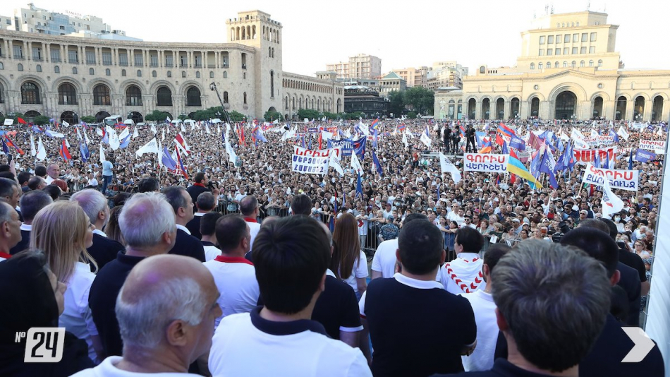 Armenia Alliance Republic Square rally, 18 June 2021; facebook: Robert Kocharyan